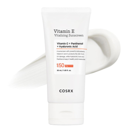 Crème Solaire Hydratante COSRX Vitamin E SPF 50 - Protection UVA/UVB