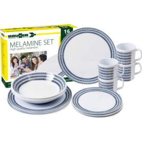 Set de Vaisselle Brunner Bluebay - 16 Pièces Élégantes