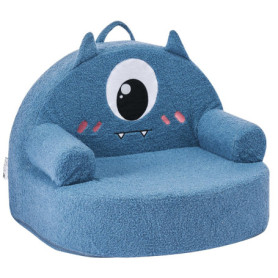 Fauteuil Enfant Confortable en Mousse Style Monstre - Chaise Amovible et Lavable