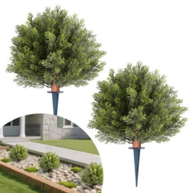Boule de Cyprès Topiaire Artificiel VEVOR - Lot de 2 pour Décoration Intérieure et Extérieure