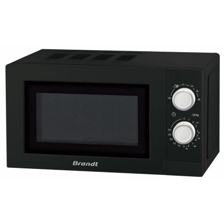 Micro-ondes Solo BRANDT 20L Mécanique Noir - 800W avec Minuterie