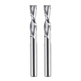 Lot de 2 Fraises à Rainurer Spirale 8 mm - Tige Downcut 32 mm