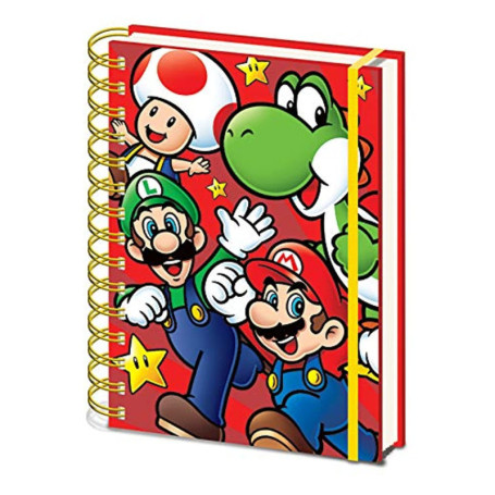 Carnet A5 Super Mario Run avec Verrouillage