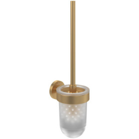 Ensemble de brosse WC mural Villeroy & Boch Elements Tender en verre satiné doré