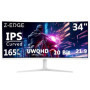 Moniteur Incurvé Z-Edge 34'' Gamer Blanc - 3440x1440, 165Hz, IPS