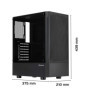 Boîtier ATX UNYKAch Aero C35 avec Panneau en Verre Trempé et Ports USB
