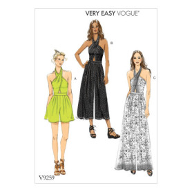 Vogue Patterns 9259 A5 - Barboteuse et Combinaison Multicolore pour Adultes
