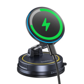 Chargeur Magsafe Voiture Baseus VC2 Flex Pro 15W - Support Téléphone Induction Réglable