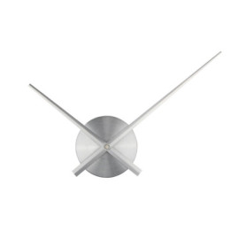 Horloge Murale 3D Argentée Timelike - Aiguilles DIY Silencieuses