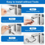 Robinet Rotatif Multifonction 1080° avec Rallonge Flexible pour Cuisine et Salle de Bain
