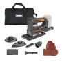 Ponceuse Multifonction Sans Fil WORX 20V WX820.9 - 5 en 1 avec Accessoires