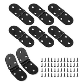 Set de 8 Charnières Pliables Invisibles en Inox pour Meubles
