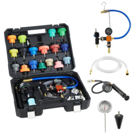 Kit Testeur de Pression de Radiateur VEVOR avec 47 Pièces et Adaptateurs Métalliques