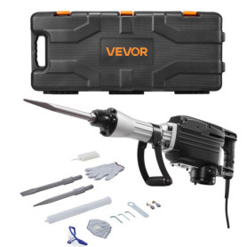 Marteau Piqueur Électrique VEVOR 2800 W avec Mallette et Accessoires