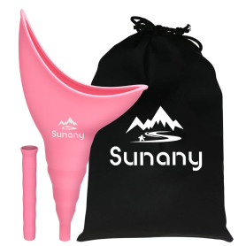 Urinoir féminin réutilisable en Silicone infaillible permettant aux Femmes de Faire Pipi Debout, urinoir pour Femme avec Sacs à 