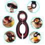 Gtwinsone 3 Pièces 6 en 1 Multifonctionnel Ouvre Bocal Manuel Facile Ouvre Canette Can Opener Caoutchouc Bocaux Pince à Bocaux C