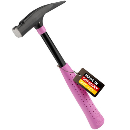 Marteau de Couvreur Picard Pink Edition 760 g avec Support Magnétique