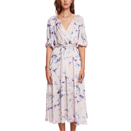 Robe Midi Pailletée Pastel Rose pour Femme - ESPRIT