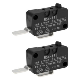 Lot de 2 Micro-interrupteurs MS4-16T pour Applications Électriques