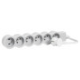 Rallonge Multiprise Extra-Plate Legrand 6 Prises 2P+T - Cordon 3m Blanc et Gris