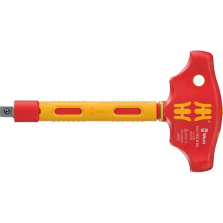 Tournevis VDE à Manche en T Wera avec Fonction Cliquet 3/8"