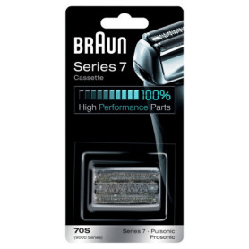 Tête de Rasoir Braun 70S Argentée - Remplacement pour Series 7