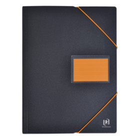 Protège-Documents A4 Oxford Students 200 Vues Noir et Orange