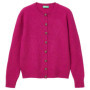 Cardigan Femme Aubergine à Manches Longues - United Colors of Benetton