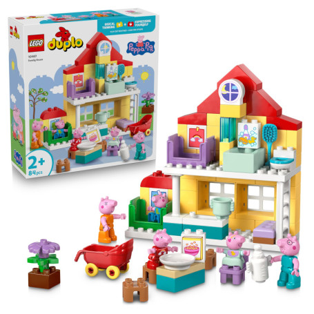 LEGO Duplo Peppa Pig - La Maison Familiale Éducative avec Figurines