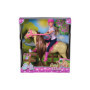 Poupée Steffi Love en Tenue d'Équitation avec Cheval Rose