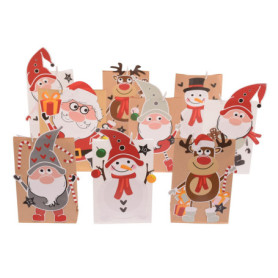 Calendrier de l'Avent DIY Vaessen Creative avec Sacs et Autocollants