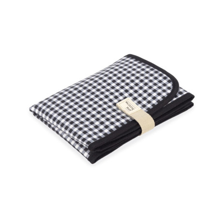 Matelas à Langer Portable I Love Vichy Noir - Walking Mum
