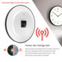 Horloge Murale Radio-pilotée Mebus 30 cm - Design Élégant Noir et Blanc
