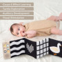 Livre Musical Apaisant pour Bébé - TAF TOYS en Tissu Double Face