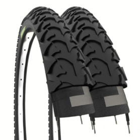 Lot de 2 pneus 16 x 1,75 pour vélo de montagne enfant - ECOVELO