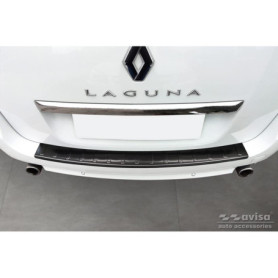 Avisa Protection de Seuil Arrière Inox Noir pour Renault Laguna III Grandtour 2007-2015