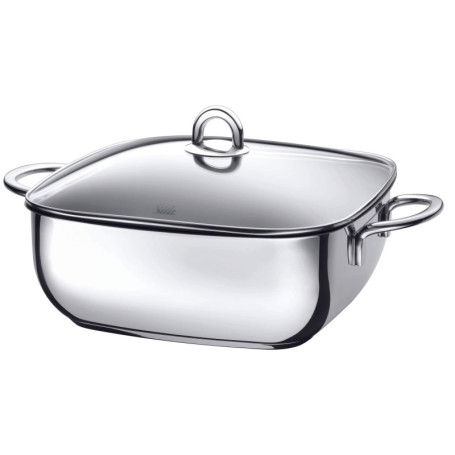 Cocotte Silit Studio en Acier Inoxydable avec Couvercle en Verre - 29 cm
