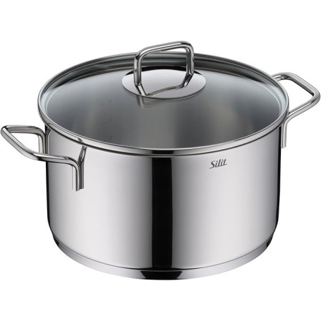 Faitout Silit Extra Cook 24 cm avec Couvercle en Verre
