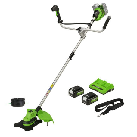 Coupe-bordures Greenworks 48V 2en1 avec Batteries et Chargeur - 38cm