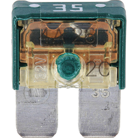 Fusible Plat Maxi-Compact 35 A - Protection Électrique pour Automobile et Industrie - Blister de 2