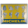 Plaque Rétro en Métal Michelin - Design Vintage 30x40 cm