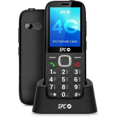 SPC Fortune 2 Max - Téléphone 4G pour Seniors avec Écran 2,4" et Bouton SOS