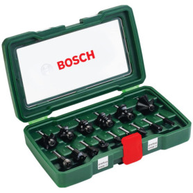 Ensemble de 15 Fraises au Carbure Bosch pour Défonceuse