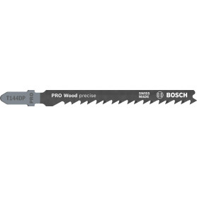 Lame de Scie Sauteuse Bosch PRO Wood T144DP - Précision pour Bois Résineux