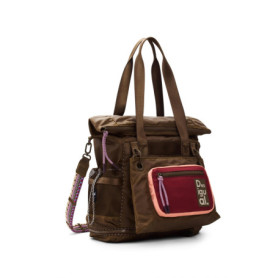 Sac à dos Desigual Marron avec Bretelles Amovibles