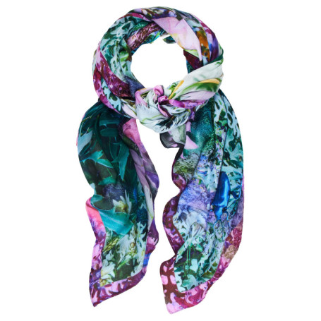 Foulard Rectangulaire Léger Mineral Blue pour Femme - Desigual
