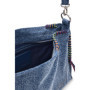 Sac à épaule Desigual Torio en Denim Bleu Clair avec Pochette Amovible