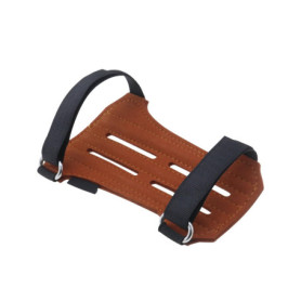 Protège-bras de tir à l'arc Create Idea - Confort et Protection en Cuir Marron