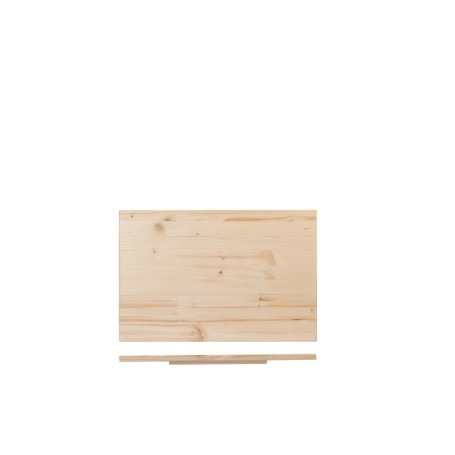 Planche à Pâtes en Bois Massif avec Pied Antidérapant - 60 x 40 cm