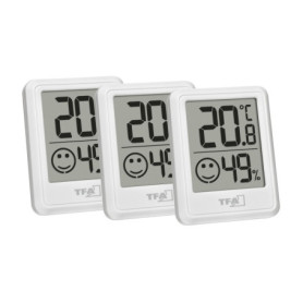 Lot de 3 Hygromètres Numériques TFA Dostmann - Contrôle Température et Humidité